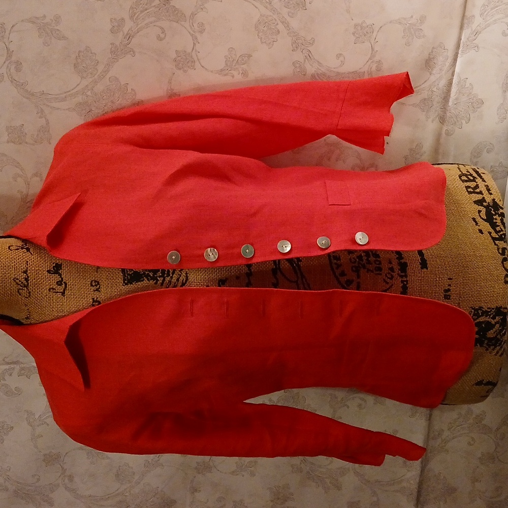 Pink Irish linen button down top Talbots  size 4